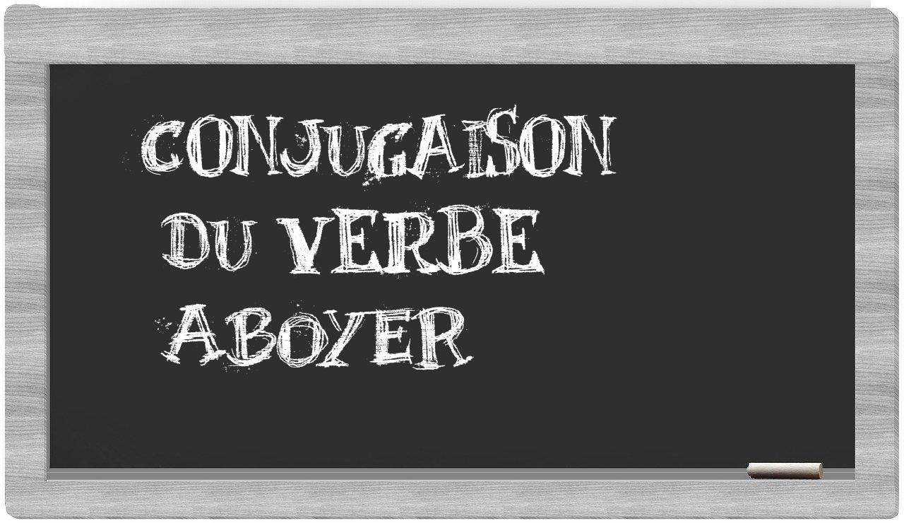 ¿aboyer en sílabas?