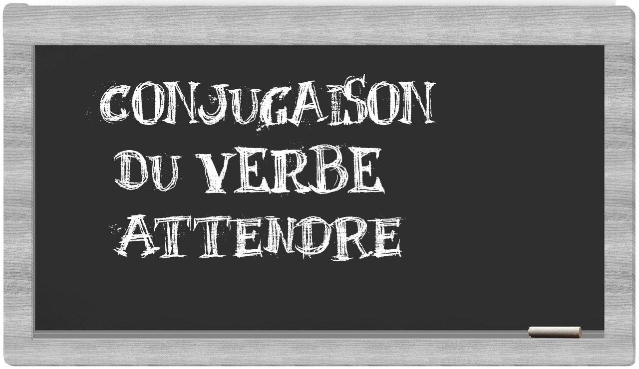 ¿attendre en sílabas?
