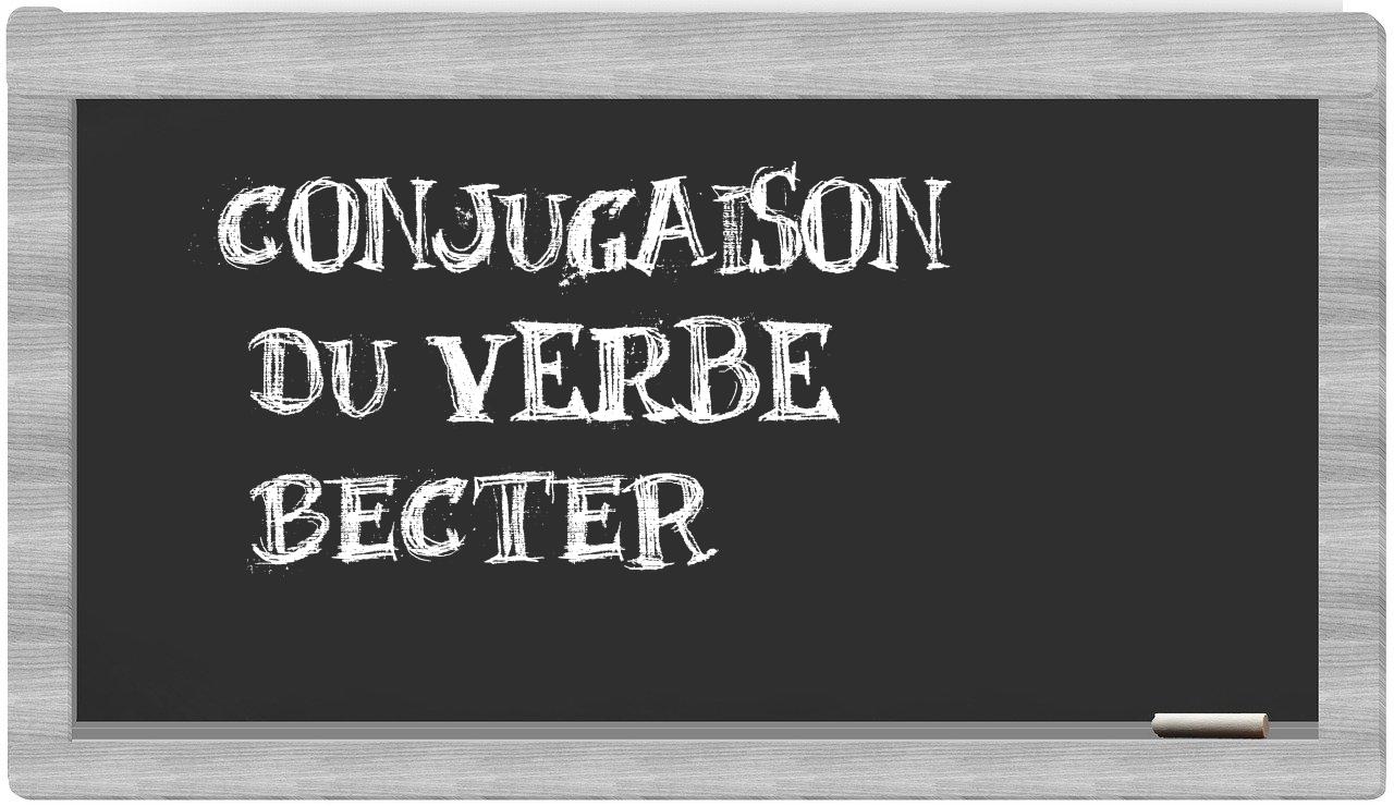 ¿becter en sílabas?
