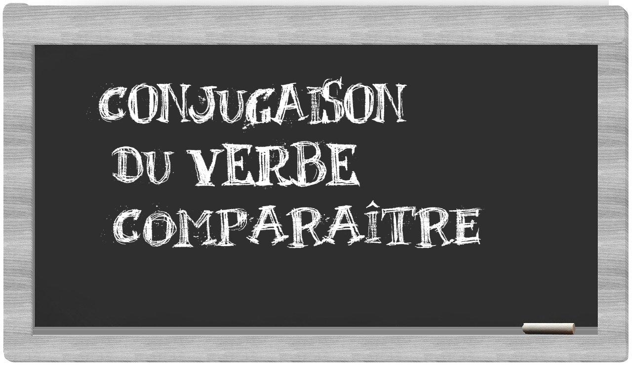 ¿comparaître en sílabas?