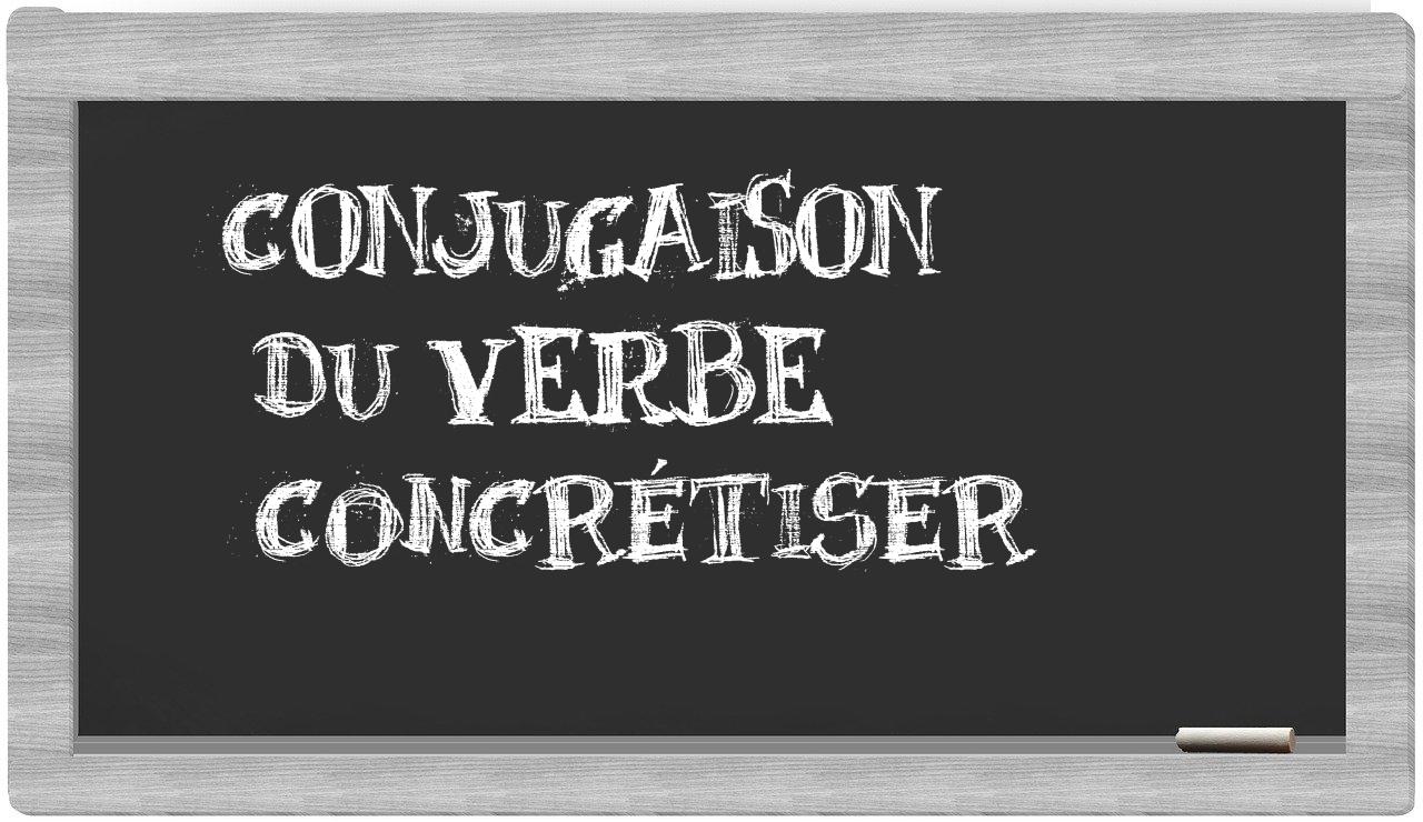 ¿concrétiser en sílabas?