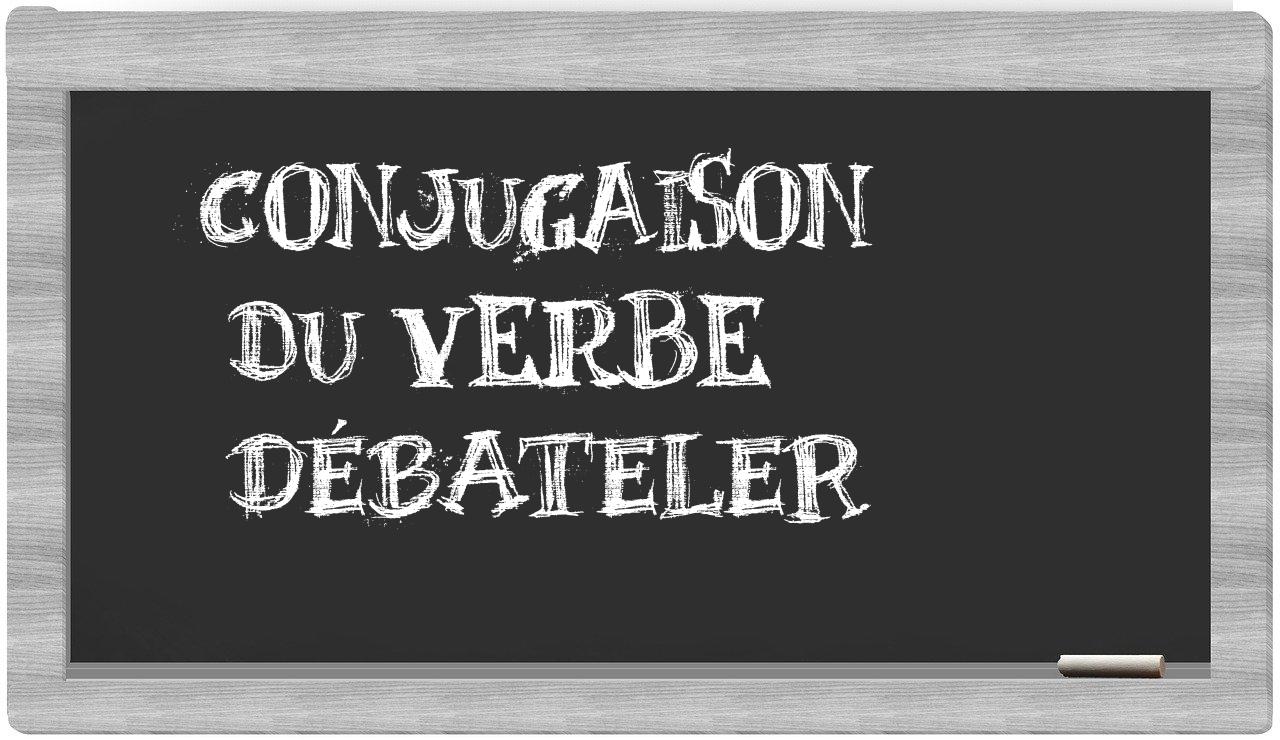 ¿débateler en sílabas?