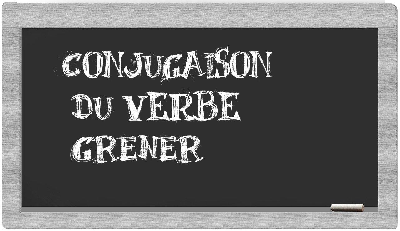 ¿grener en sílabas?