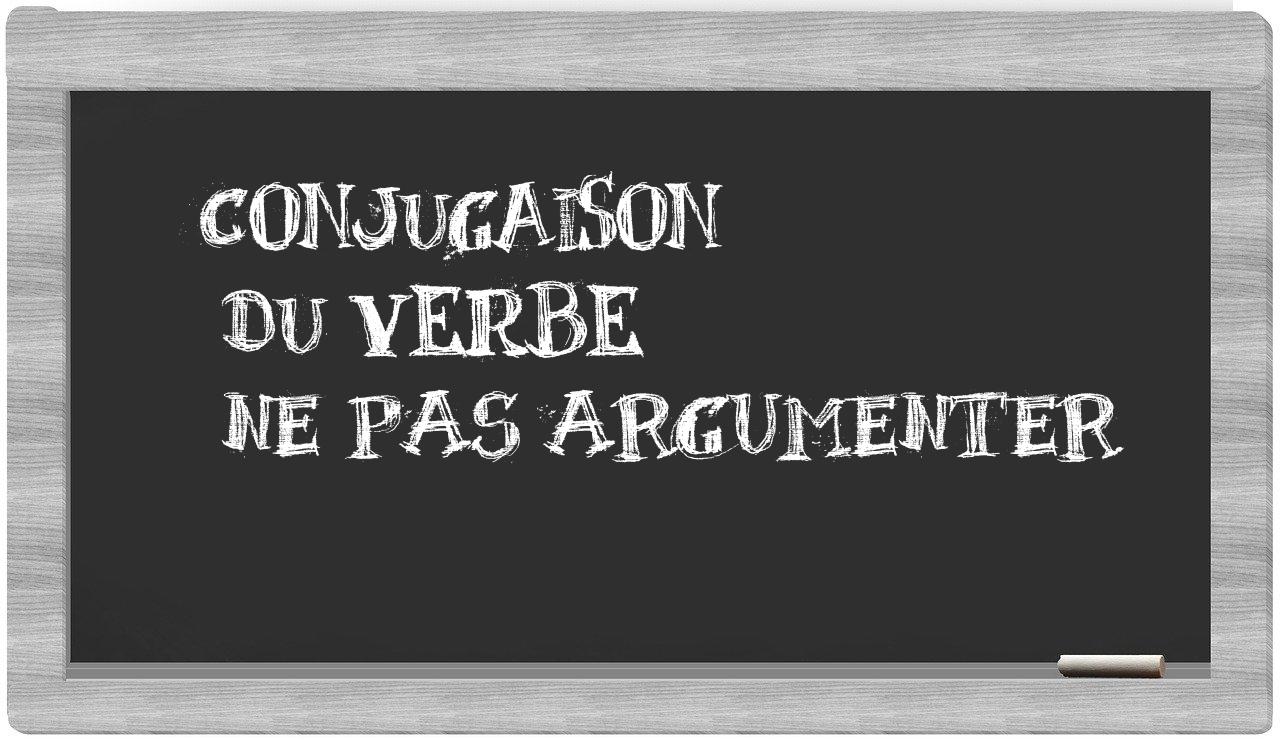 ¿ne pas argumenter en sílabas?