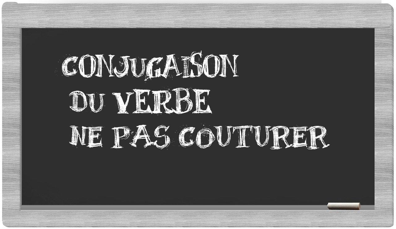 ¿ne pas couturer en sílabas?