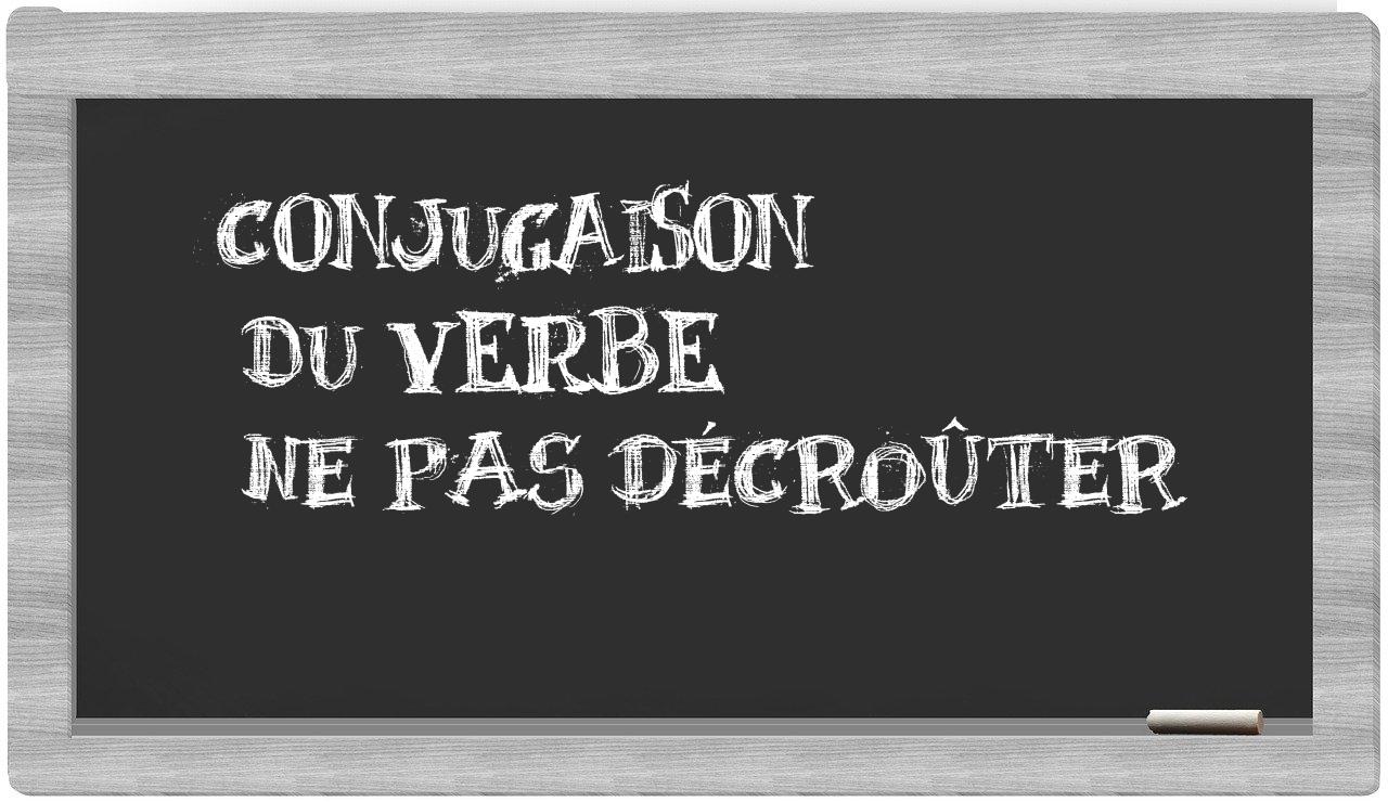 ¿ne pas décroûter en sílabas?