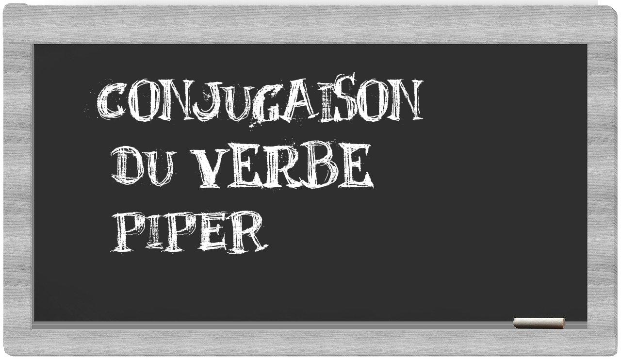 ¿piper en sílabas?