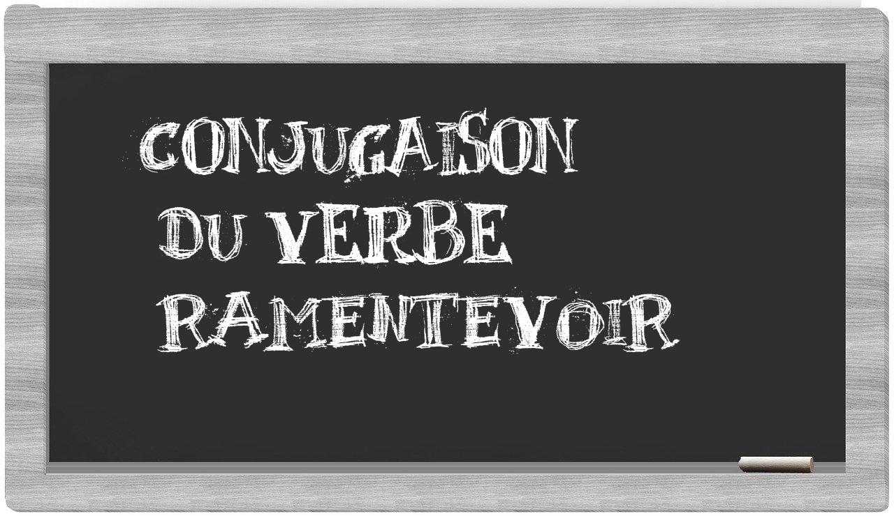 ¿ramentevoir en sílabas?