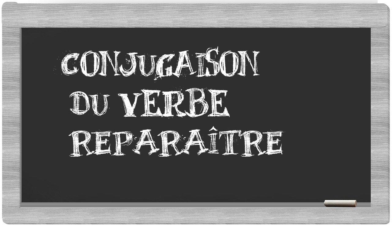 ¿reparaître en sílabas?
