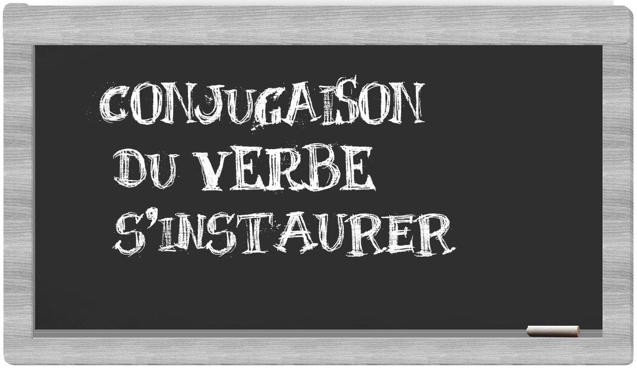 ¿s'instaurer en sílabas?
