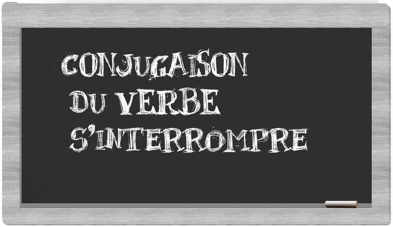 ¿s'interrompre en sílabas?
