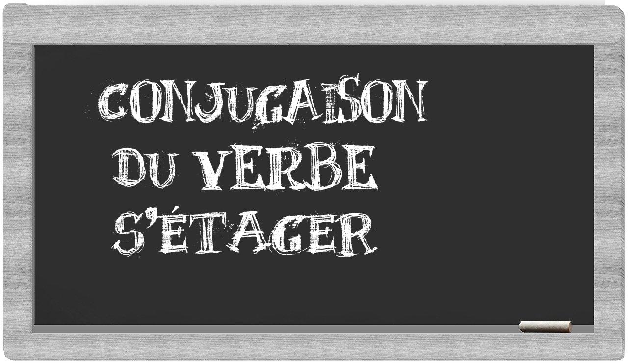 ¿s'étager en sílabas?