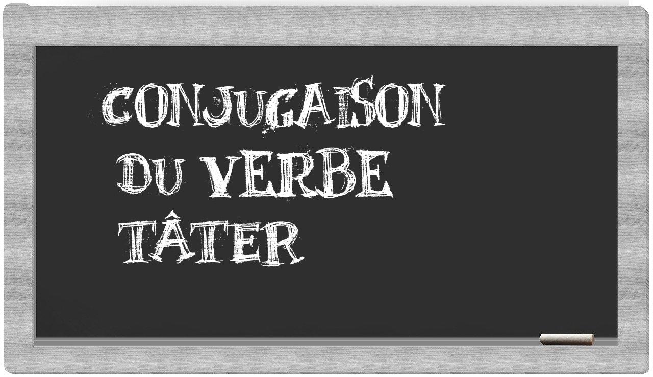 ¿tâter en sílabas?